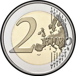 реверс 2€ 2020 "100 років від дня народження Вяйне Лінна"