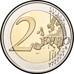 реверс 2€ 2021 "Ahvenamaa regiooni omavalitsuse 100. aastapäev"