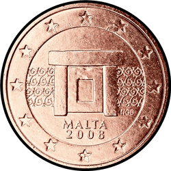 аверс 2 цента (€) 2008 ""