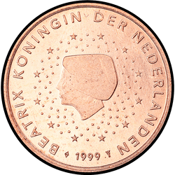аверс 1 цент (€) 1999 ""