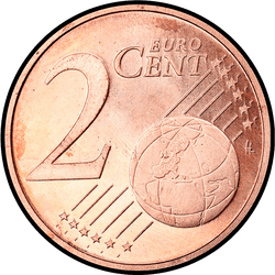 реверс 2 cents (€) 2004 ""