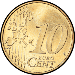 реверс 10 cents (€) 1999 ""