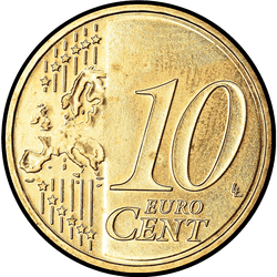 реверс 10 центів (€) 2010 ""