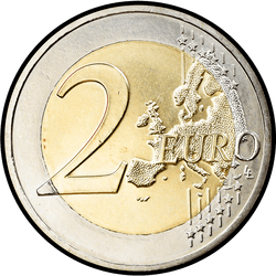 реверс 2€ 2012 "10 лет наличному обращению евро"