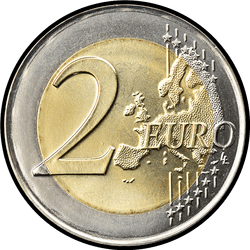 реверс 2€ 2014 "200-річчя поліції Мальти"
