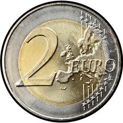 реверс 2€ 2015 "Republik Malta 1974"