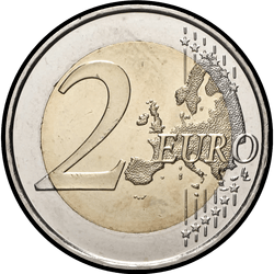 реверс 2€ 2014 "20 years of accession to the Council of Europe"