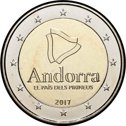 аверс 2€ 2017 "Das Pyrenäenland"