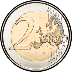 реверс 2€ 2018 "70-річчя Загальної декларації прав людини"