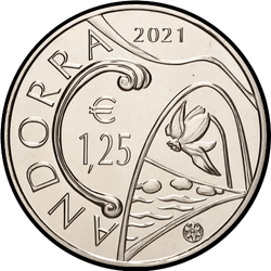 аверс 1,25 евро 2021 "Пон-де-ла-Марджинеда"