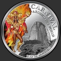 реверс 1$ (бак) 2012 "Карнавал в Рио-де-Жанейро"