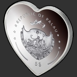 аверс 5 Dólares 2009 "Сердце Всё для тебя"