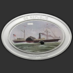 реверс 5 Dollars 2013 "Корабль SS Репаблик с углем"