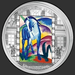 реверс 20 dolerių 2011 "Синий конь"