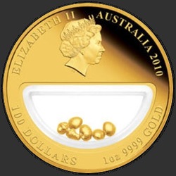 аверс 100 დოლარი 2010 "Золото"