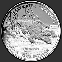 реверс 1$ (бак) 2014 "Крокодил Грехем"