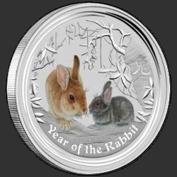реверс 1$ (бак) 2011 "Год Кролика"