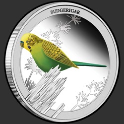 реверс 50¢ (халф) 2013 "Волнистый попугайчик"