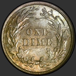 реверс 10¢ (dime) 1899 "USA - Dime / 1899 - P"