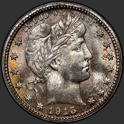аверс 25¢ (quarter) 1915 "USA - Quarter / 1915 - D"