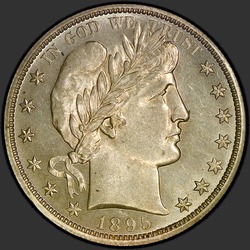 аверс 50¢ (half) 1895 "USA - 50 Cents (Half Dollar) / 1895 - O MS"