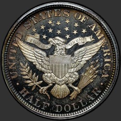 реверс 50¢ (half) 1895 "USA - 50 centů (půldolar) / 1895 - Důkaz"