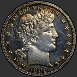 аверс 50¢ (half) 1909 "USA - 50 Cents (Half Dollar) / 1909 - Proof"