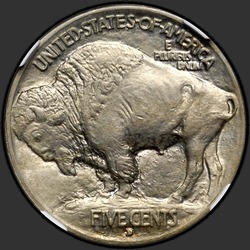 реверс 5¢ (nickel) 1913 "미국 - 5 센트 / 1913 - D 타입 1 MS"