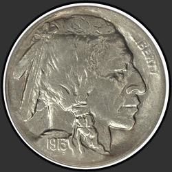 аверс 5¢ (nickel) 1913 "USA  -  5セント/ 1913  -  Sタイプ1 MS"
