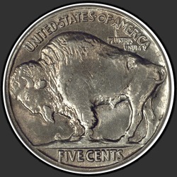 реверс 5¢ (nickel) 1913 "USA - 5 cent / 1913 - TIPO 2 MS"