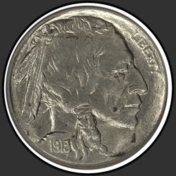 аверс 5¢ (nickel) 1913 "USA - 5 centů / 1913 - S typ 2 MS"