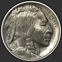 аверс 5¢ (nickel) 1914 "USA - 5 Cents / 1914 - Buffalo Five Cent 1914"
