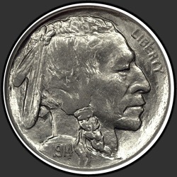 аверс 5¢ (nickel) 1914 "USA - 5 Cents / 1914 - D"