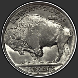реверс 5¢ (nickel) 1914 "USA - 5 Cents / 1914 - D"