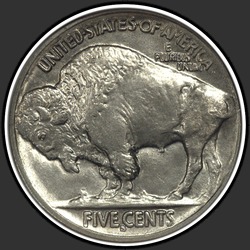 реверс 5¢ (nickel) 1914 "USA - 5 Cents / 1914 - S"