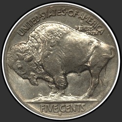 реверс 5¢ (nickel) 1915 "USA - 5 Cents / 1915 - S"