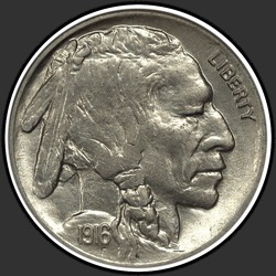 аверс 5¢ (nickel) 1916 "USA - 5 Cents / 1916 - D"