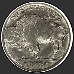 реверс 5¢ (nickel) 1917 "USA - 5 Cents / 1917 - D"