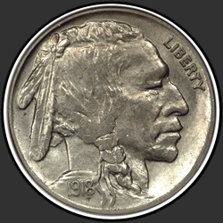 аверс 5¢ (nickel) 1918 "USA - 5 Cents / 1918 - Buffalo Five Cent 1918"