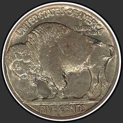 реверс 5¢ (nickel) 1918 "USA - 5 Cents / 1918 - D"