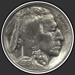 аверс 5¢ (nickel) 1918 "USA - 5 Cents / 1918 - S"