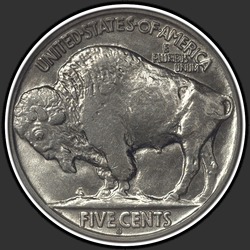 реверс 5¢ (nickel) 1918 "USA - 5 Cents / 1918 - S"
