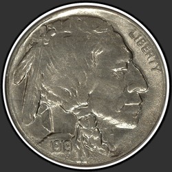 аверс 5¢ (nickel) 1919 "USA - 5 Cents / 1919 - S"