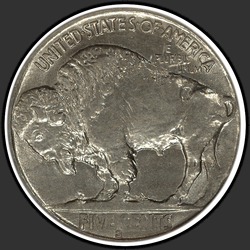 реверс 5¢ (nickel) 1919 "USA - 5 Cents / 1919 - S"