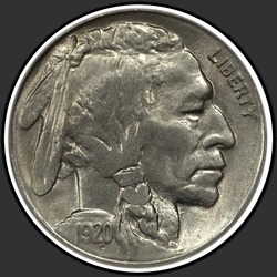 аверс 5¢ (nickel) 1920 "USA - 5 Cents / 1920 - S"