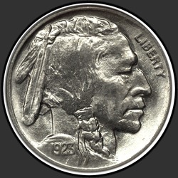 аверс 5¢ (nickel) 1923 "USA - 5 Cents / 1923 - Buffalo Five Cent 1923"
