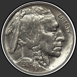 аверс 5¢ (nickel) 1924 "USA - 5 Cents / 1924 - S"