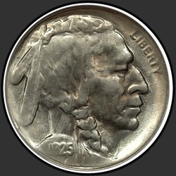 аверс 5¢ (nickel) 1925 "USA - 5 Cents / 1925 - S"