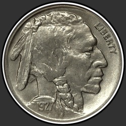 аверс 5¢ (nickel) 1927 "USA - 5 Cents / 1927 - S"