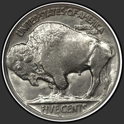 реверс 5¢ (nickel) 1928 "USA - 5 Cents / 1928 - D"